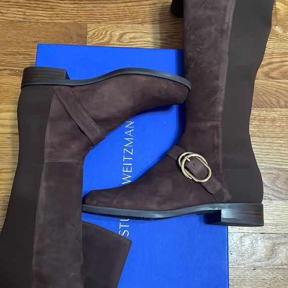 Stuart Weitzman 5050 Siella Boot Brown Suede Size 6 - Picture 3 of 12